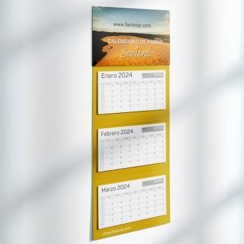 Almanaque de pared personalizado con planeador